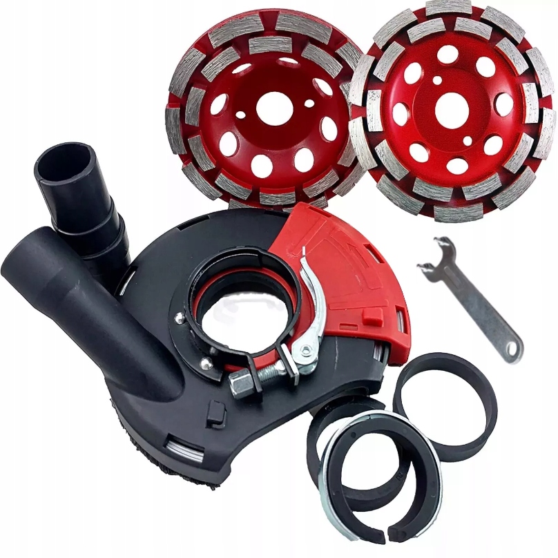 Protiprachová Krytka pro Úhlové brusky 125 mm 2 Kotouče Set