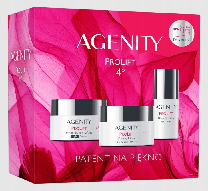 Agenity ProLift 4 zestaw krem dzień 50ml noc 50ml pod oczy 15ml