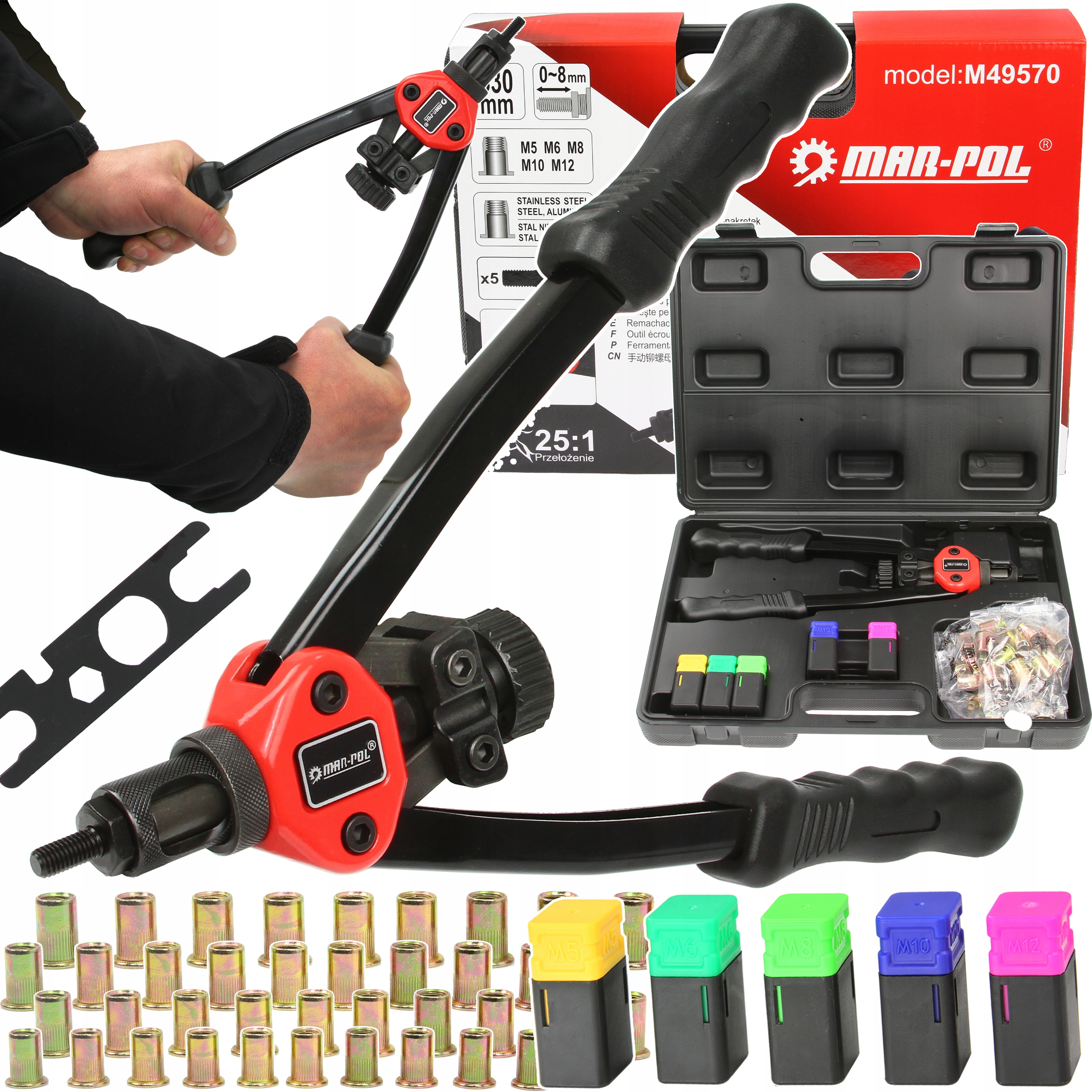 NITOWNICA DO NITONAKRĘTEK + NITY ZESTAW M5-M12