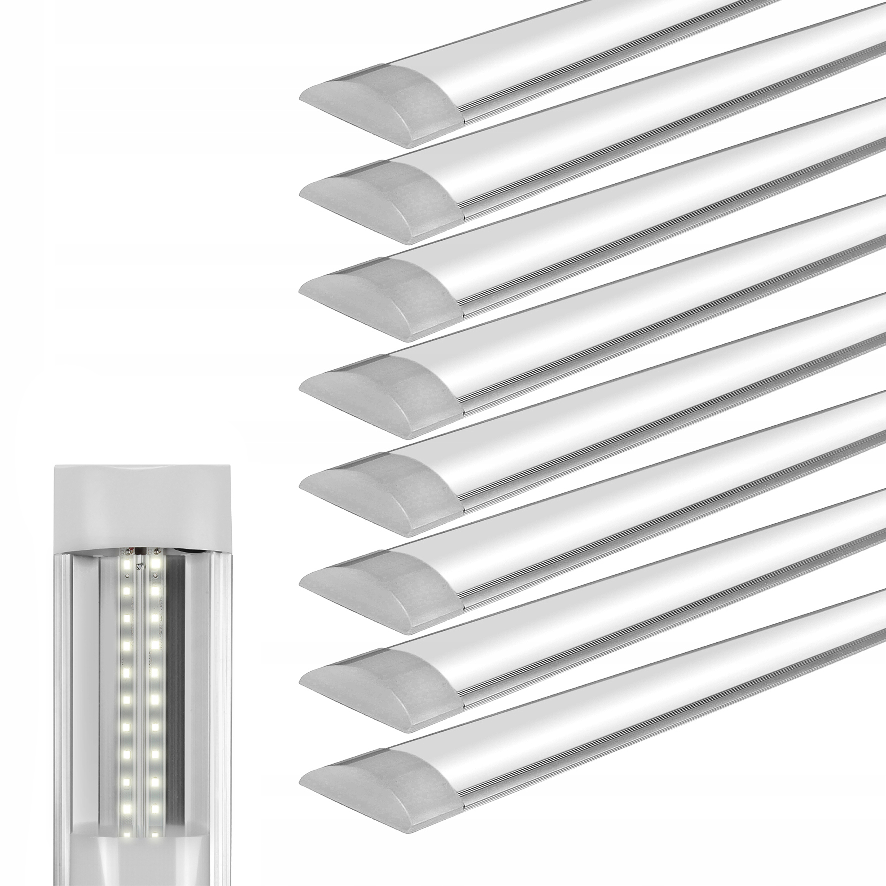 

8x Panel Lampa Led Świetlówka Natynkowa 120cm 54W