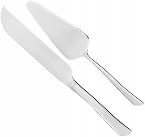 AMBITION WAVE 2 KOMPLET DO CIASTA ŁAOPATKA DO CIASTA TORTU NÓŻ NIERDZEWNE