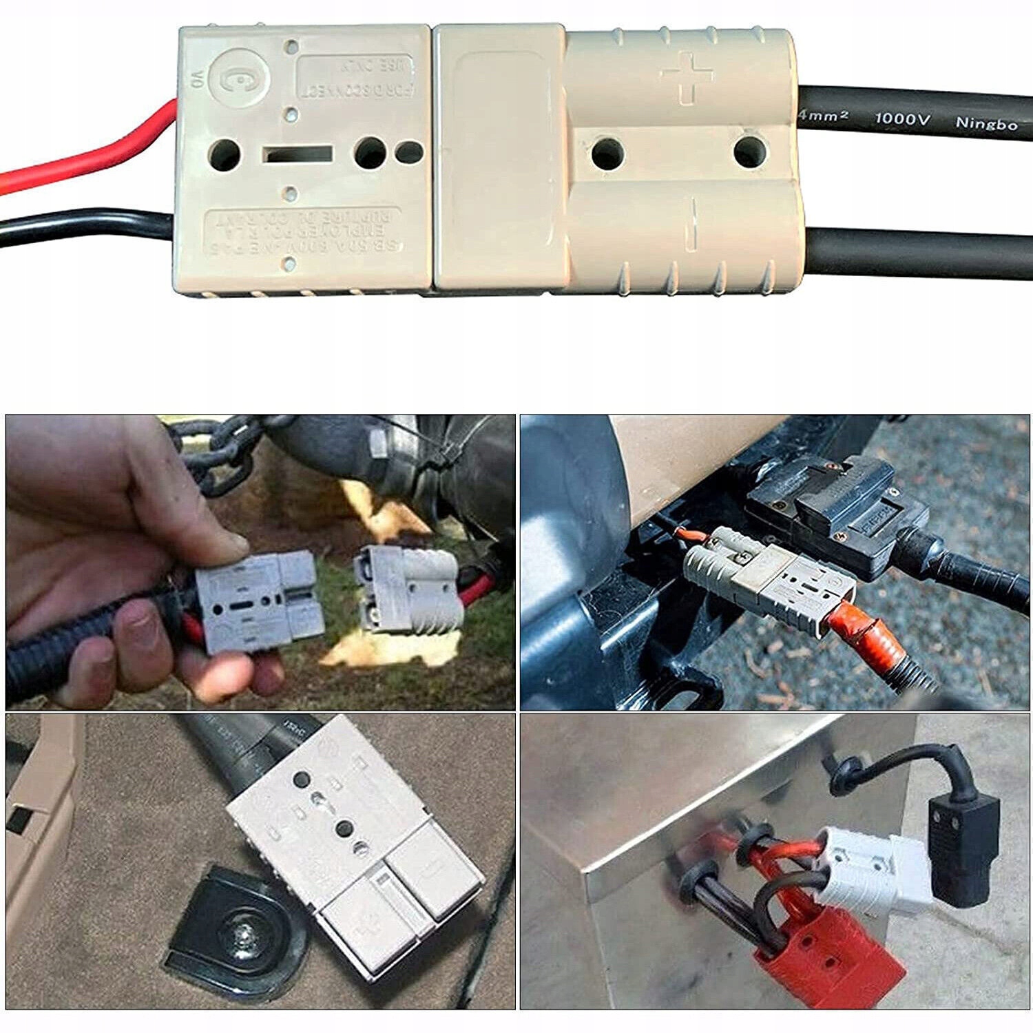 QUICK CONNECT AKUMULATOR ZŁĄCZE WTYKOWE, SZYBKOZŁĄCZKA, 50 A, 600 V, TRWAŁY Marka wózka Inna