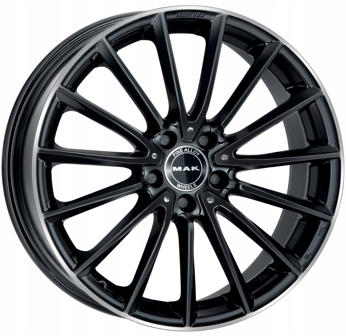 4x Mak Mak Komet Czarny/rant 9.00Jx19 5x112 ET:30/66.6