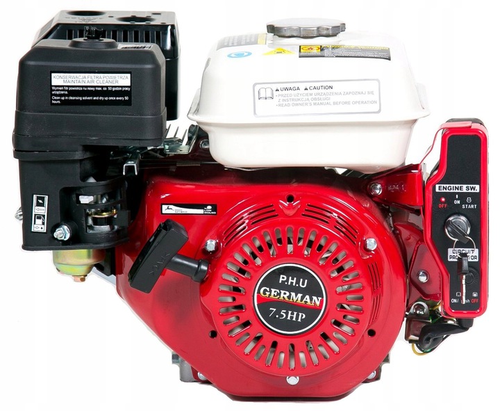 Silnik spalinowy 7,5KM GX160 GX200 20mm E-START Rozruch elektryczny ręczny