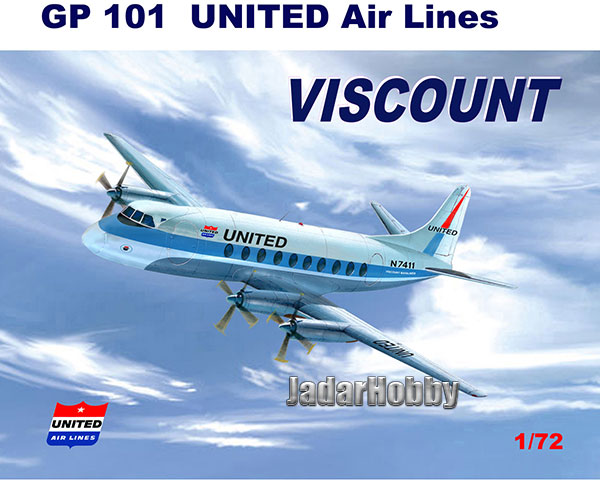 Mach 2 GP101 1/72 Vickers Viscount 700 United Al