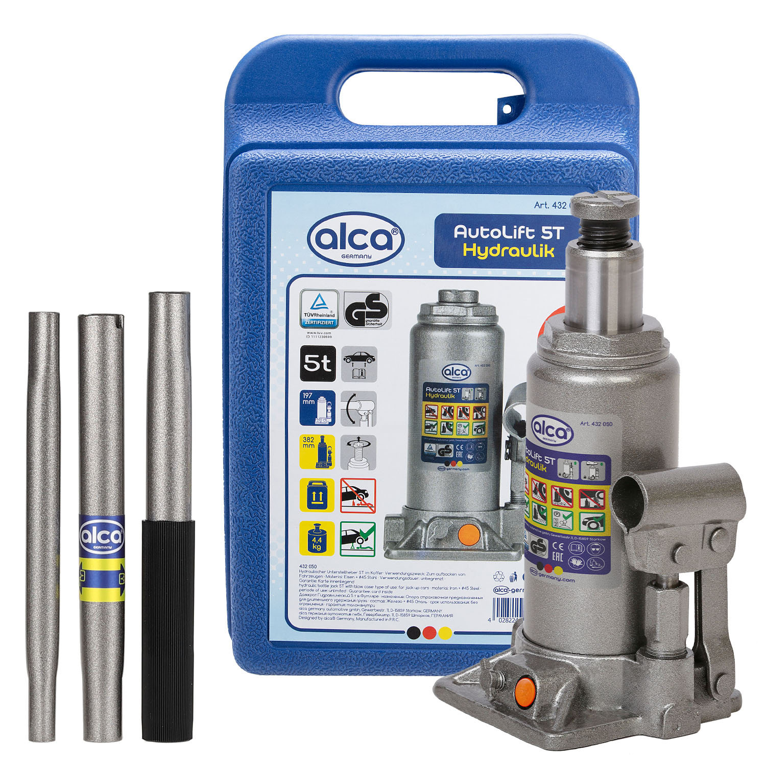 ALCA Podnośnik hydrauliczny 5t + WALIZKA