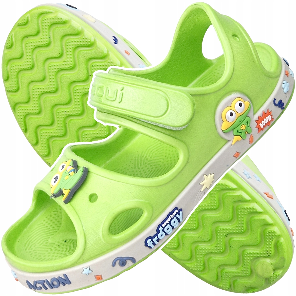 

sandały dziecięce piankowe Coqui zielone 25 26