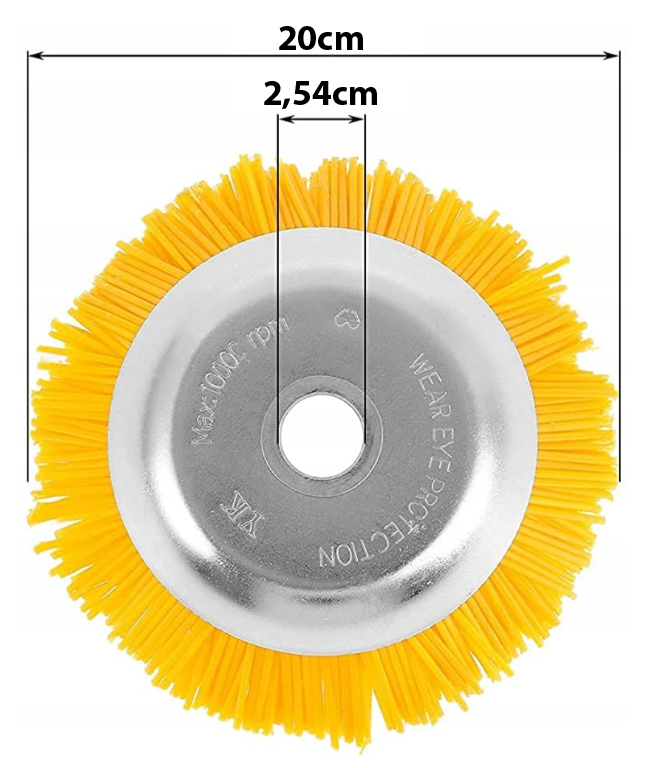 SZCZOTKA NYLONOWA DO KOSY SPALINOWEJ 200MM Marka Silver