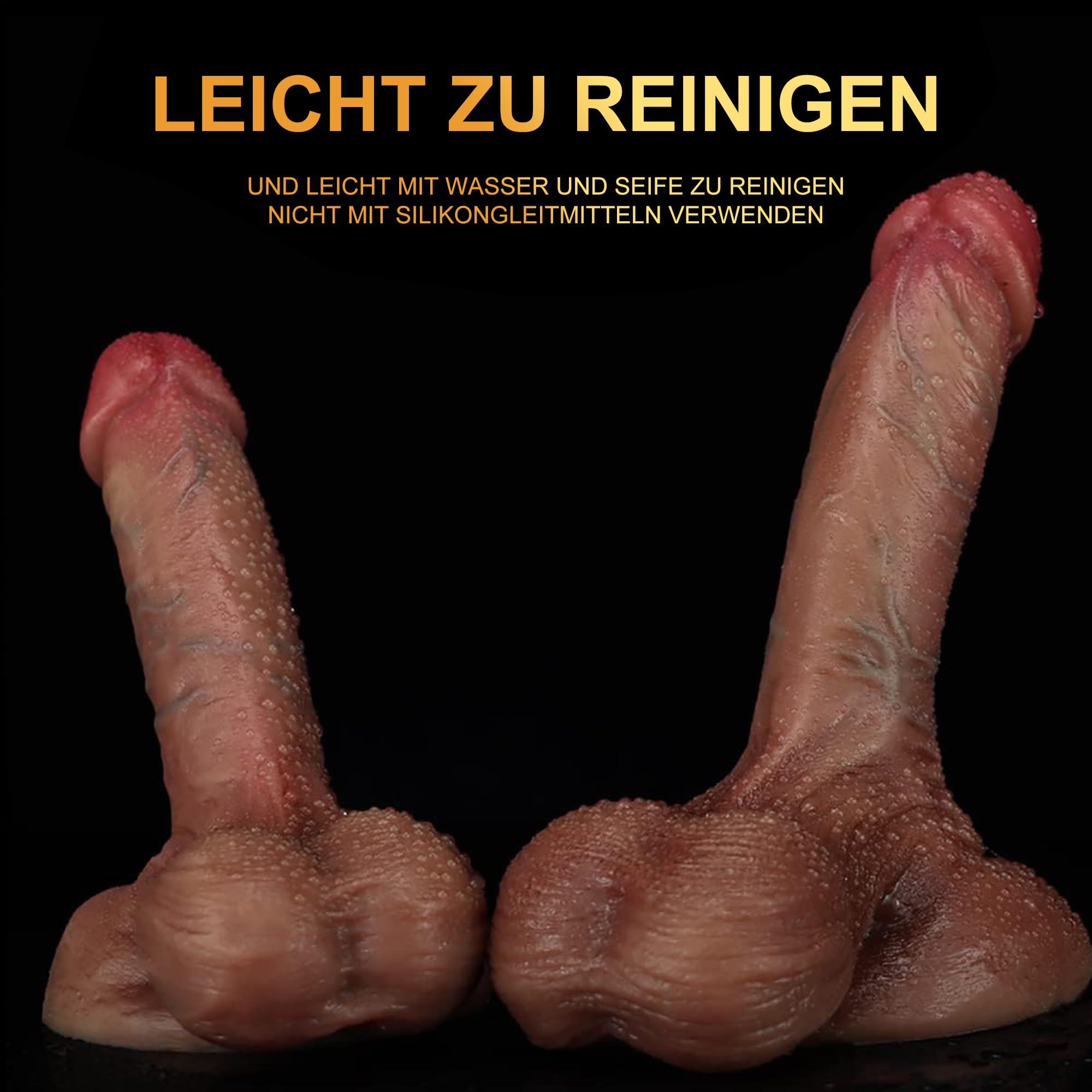 Realistyczny Dildo Silikonowy z Przyssawką dla Kobiet i Mężczyzn — miniatura 4