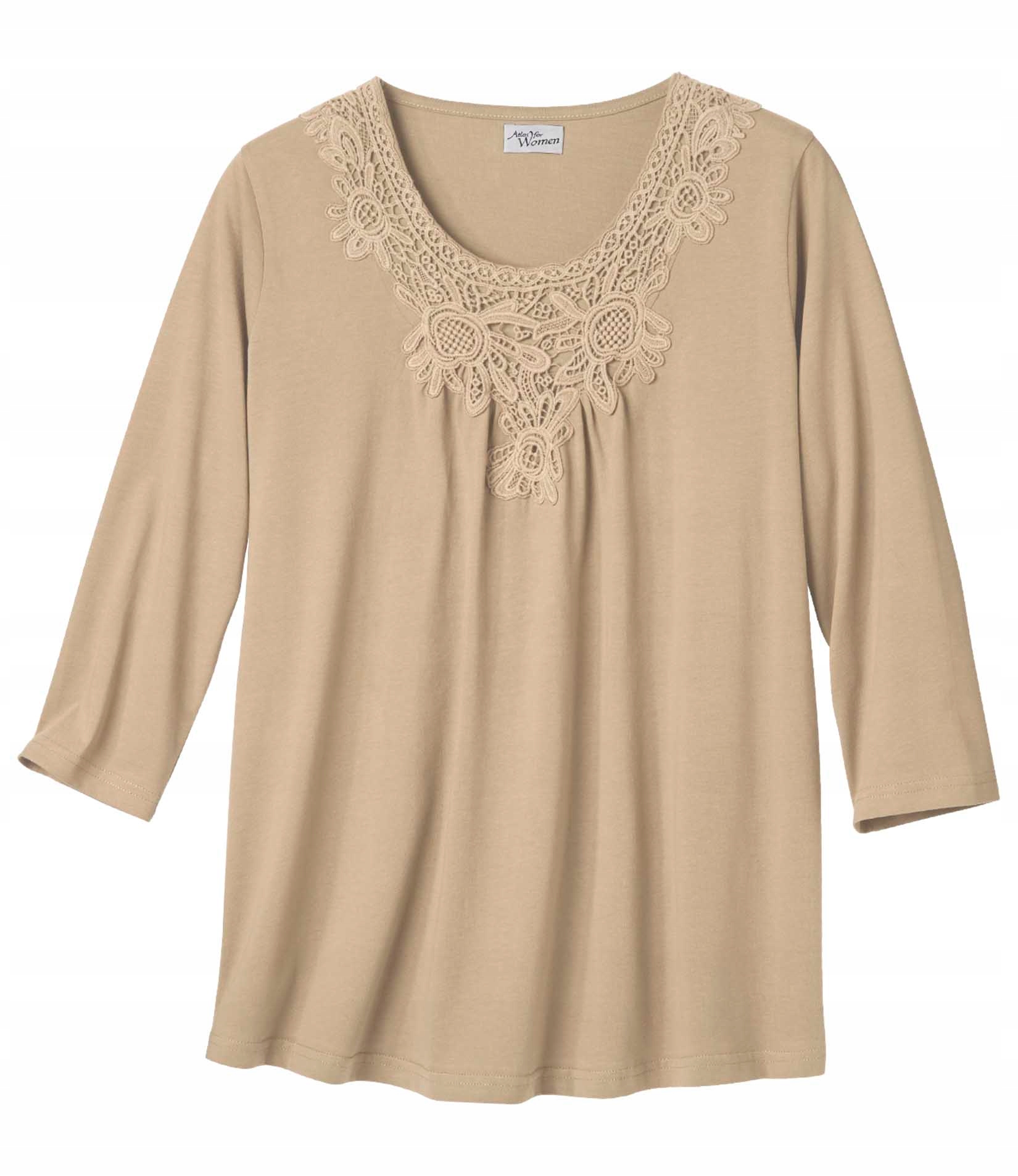 

Bluzka Damska Koronkowa Haft 3/4 Rękaw 40/42 Z9403