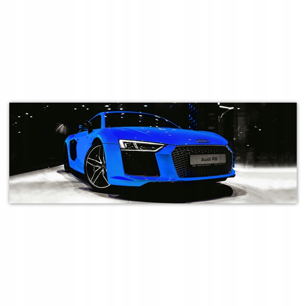

Fototapety flizelina 624x219 Niebieskie Audi R8