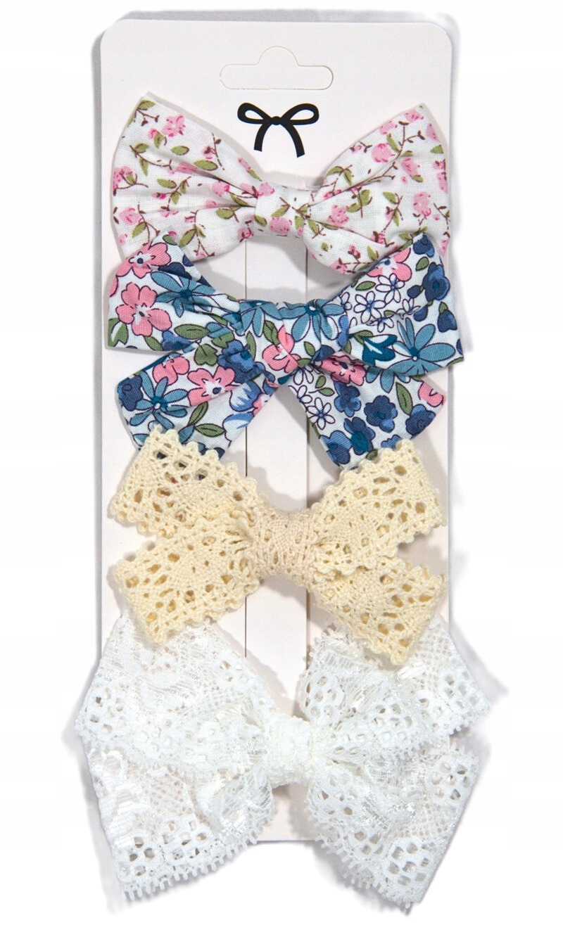 ZESTAW SPINEK DLA DZIEWCZYNKI KOKARDA KWIATY KORONKA Marka Inna marka