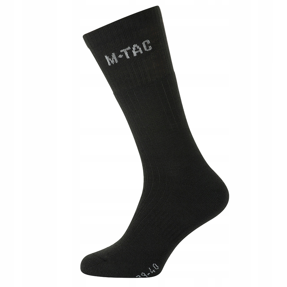 Skarpety Męskie Zimowe M-Tac Winter Wool Wełna Merino Merynos Czarne 41-43