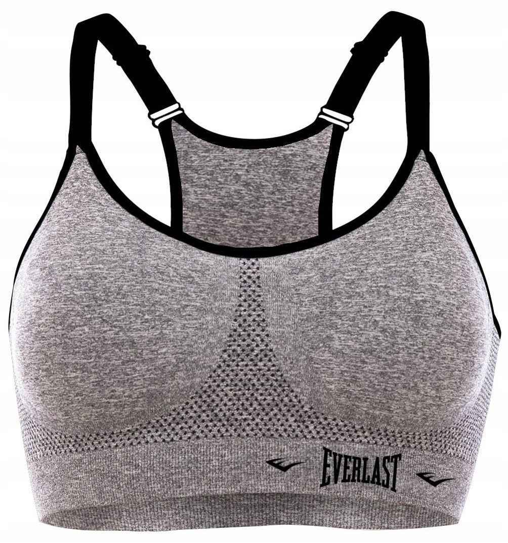 EVERLAST Biustonosz sportowy push-up SZARY S/M - EVL1/2/BRAS/FORN