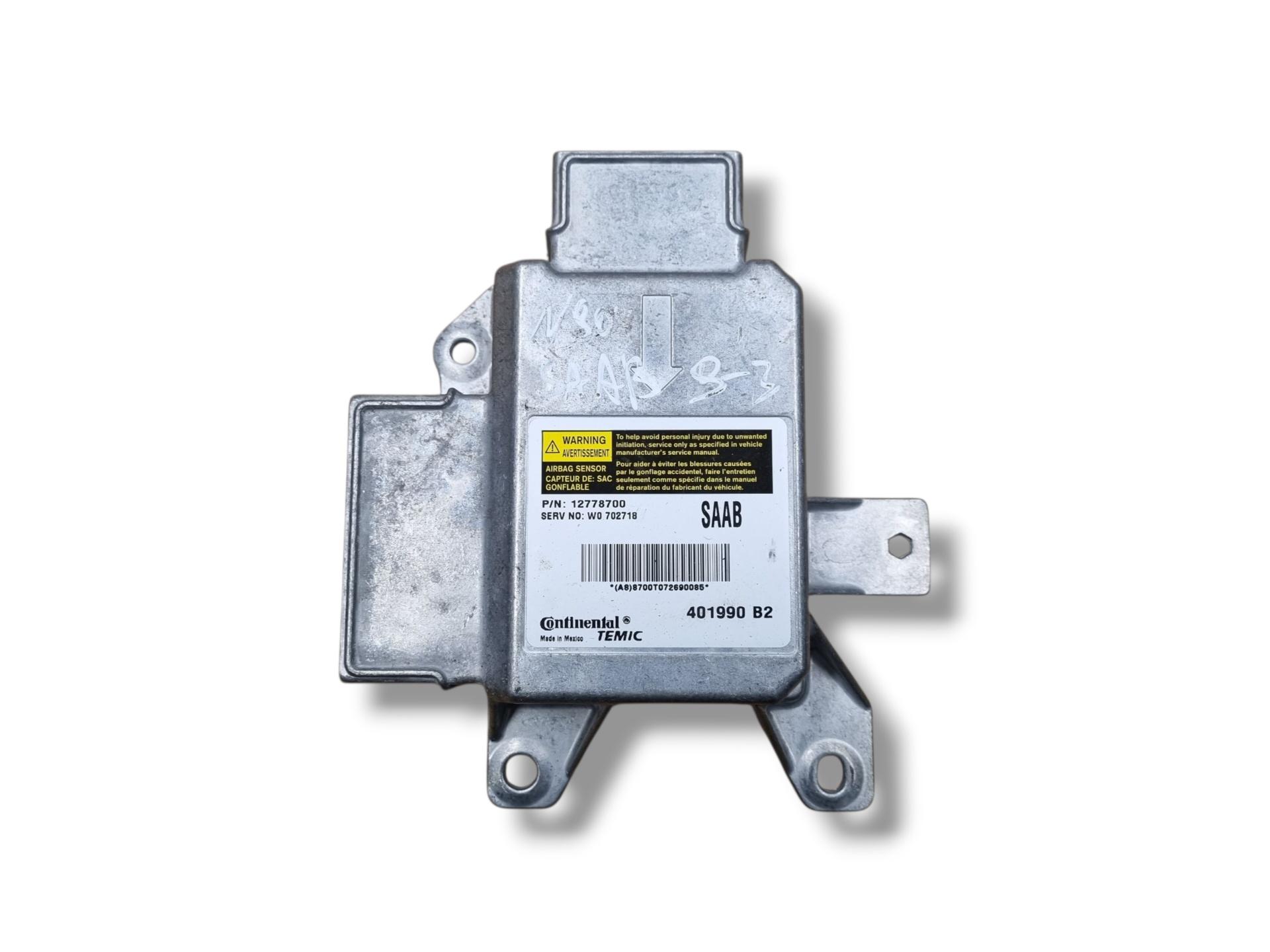 modulo airbag Saab 9-3 2 facelift 2008 12778700