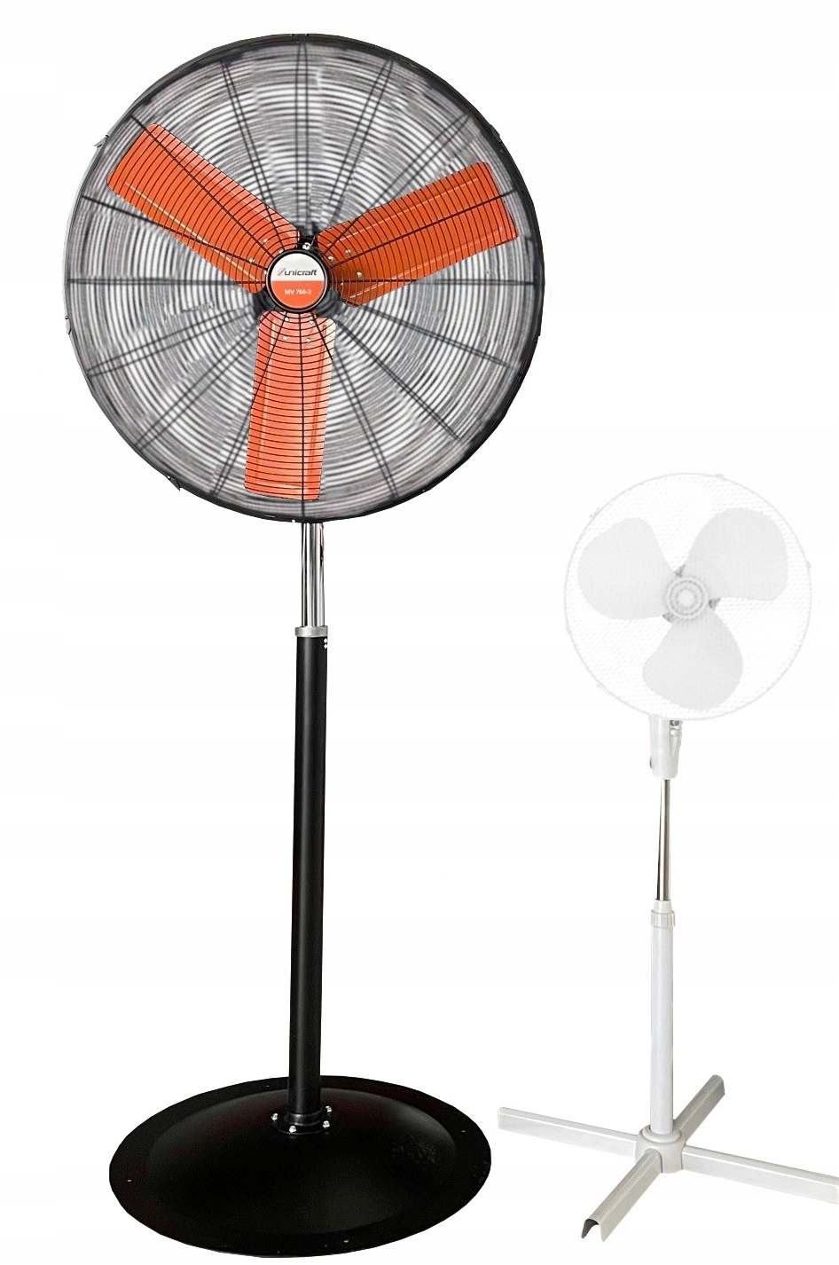 WIATRAK PODŁOGOWY REGULOWANY WENTYLATOR 3PRĘDKOŚCI Waga produktu z opakowaniem jednostkowym 19.5 kg