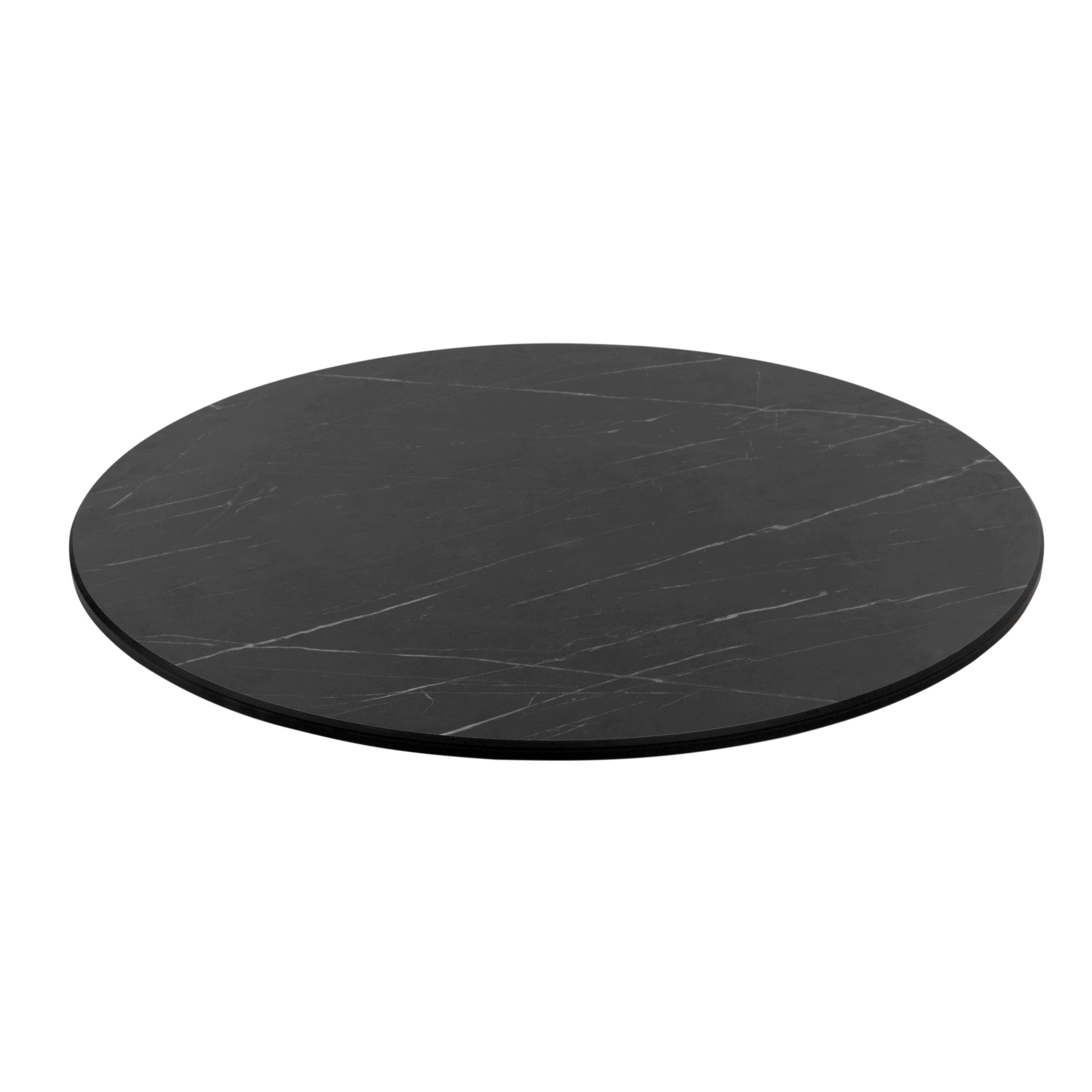 Blat Compact Kolo 130X1,2 cm Černý Mramor