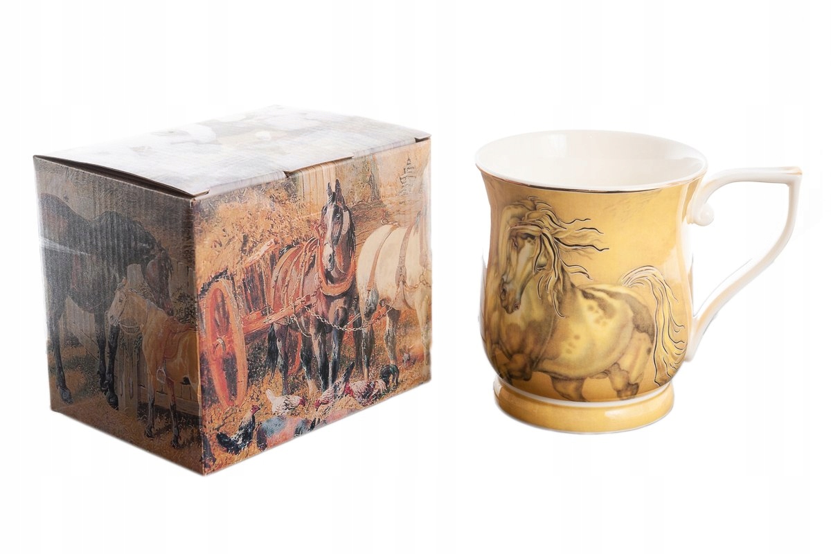 

Kubek Konie Porcelana Z Koniami Duży