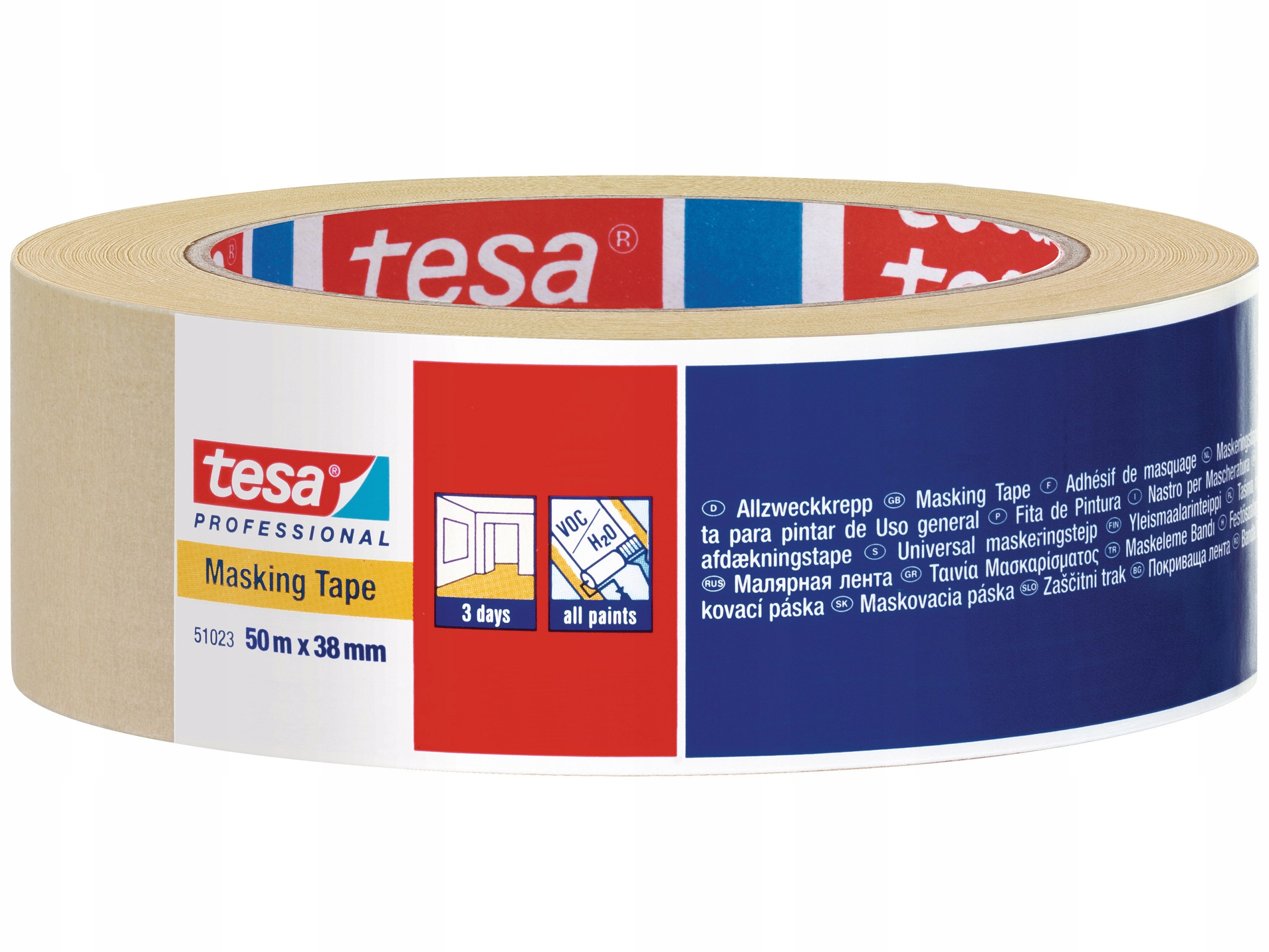 

Taśma Maskująca Malarska Tesa 38 x 50m 51023