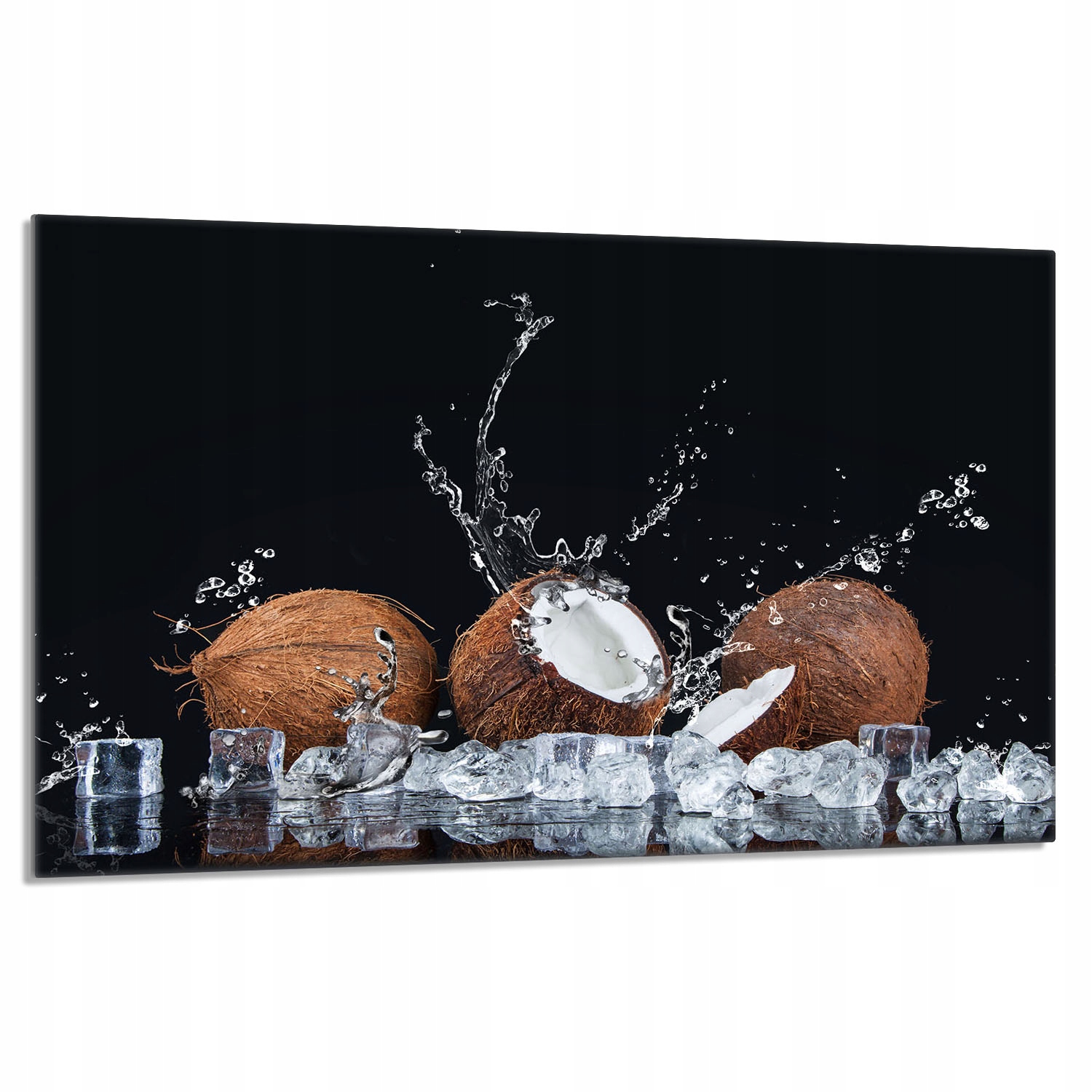 Skleněná ochranná deska na sporák 80x52 Kokos Do Kuchyně