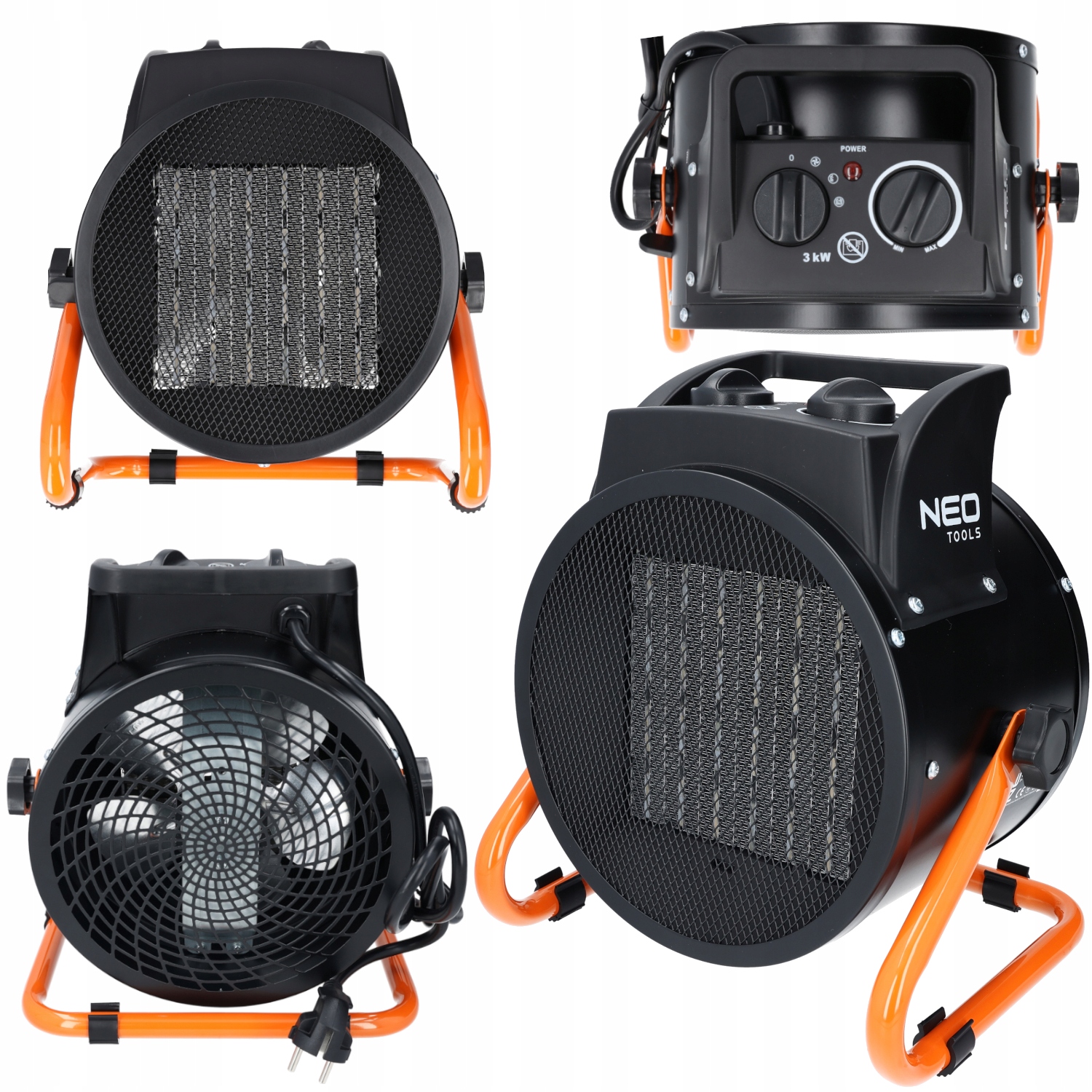 NEO 90-063 NAGRZEWNICA ELEKTRYCZNA CERAMICZNA FARELKA GRZEJNIK DMUCHAWA 3kW