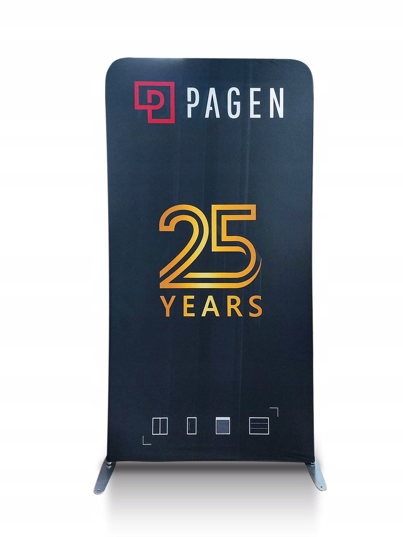 Ścianka Reklamowa Tekstylna 120x230 Nadruk Projekt dwustronna Waga produktu z opakowaniem jednostkowym 8.5 kg