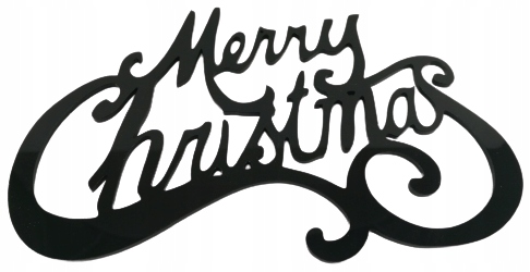 Vánoční Ozdoba Merry Christmas Plexi 70X45 cm