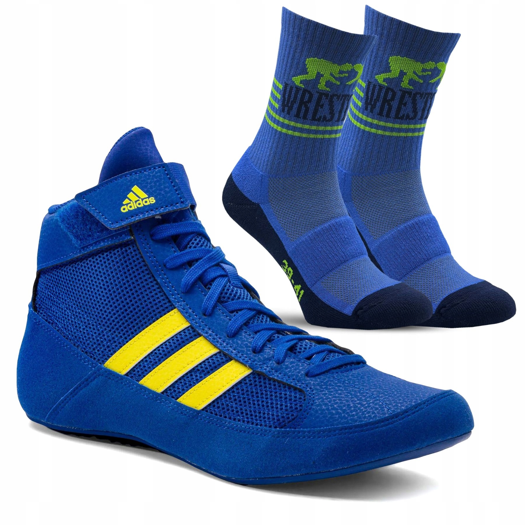 Zápasnické Boty Adidas Havoc FV2473 Boxerské Tréninkové Modré 43 1/3