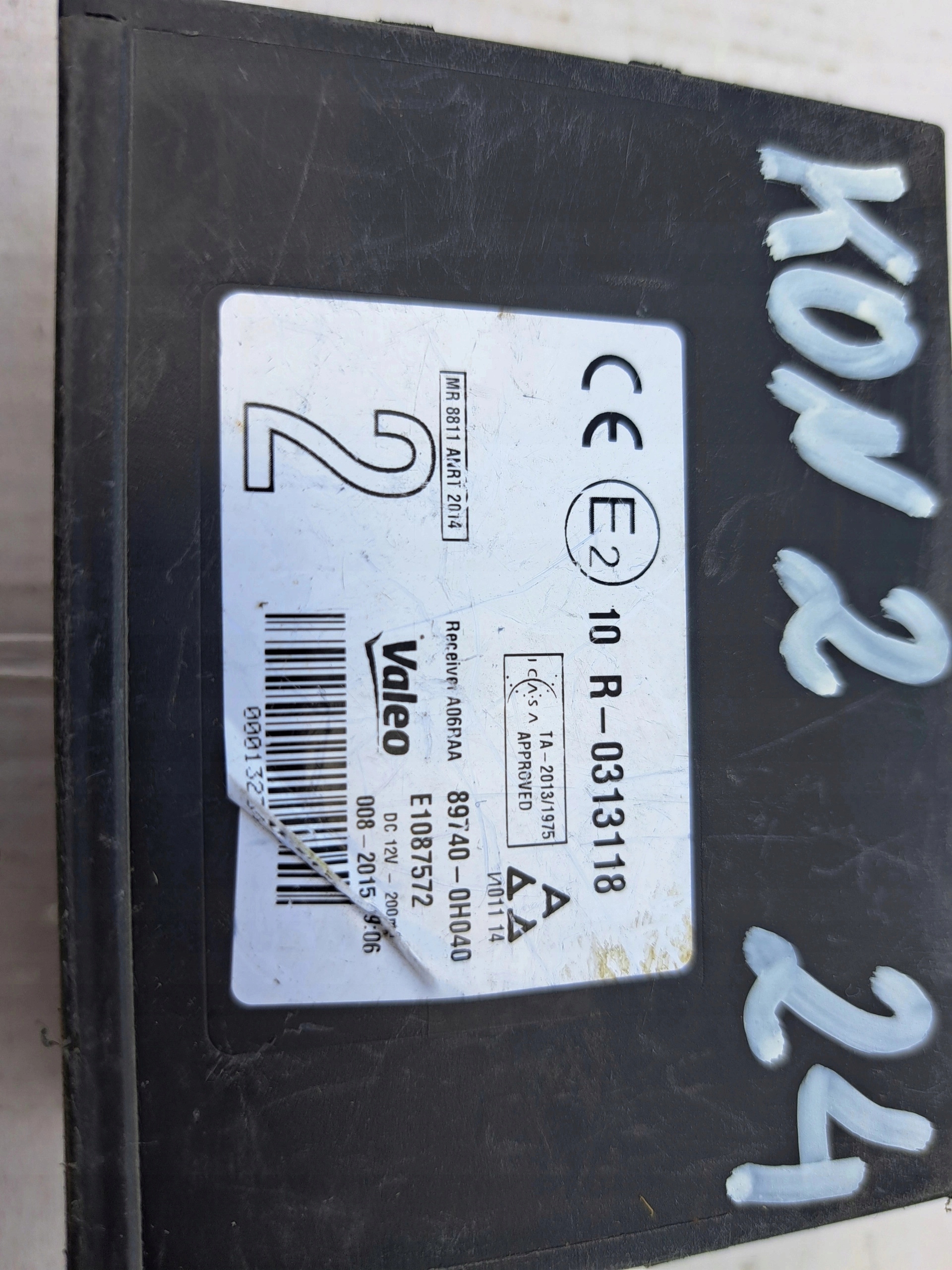 TOYOTA computer ECU control unit 89740-0H040 10R-0313118 E1087572