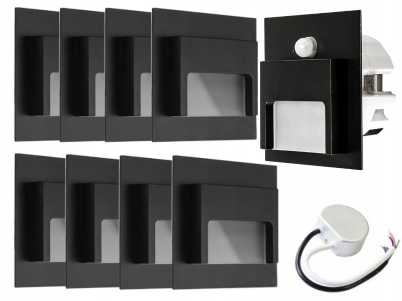 Sada osvětlení schodů Halogen Led 9x senzor