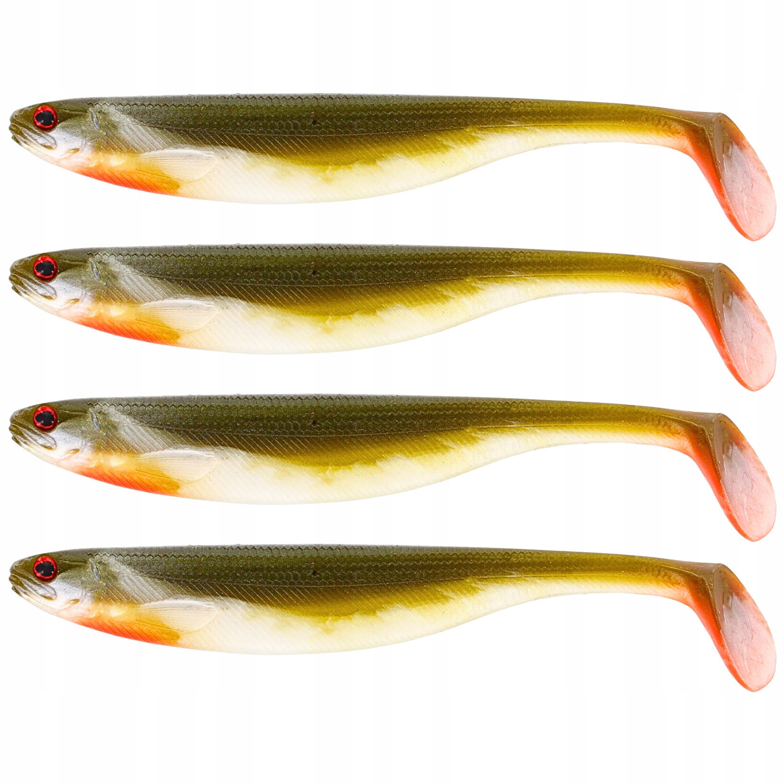 Gumy Przynęty na Okonia 7cm Westin Shad Teez Slim Zestaw 4szt Bass Orange