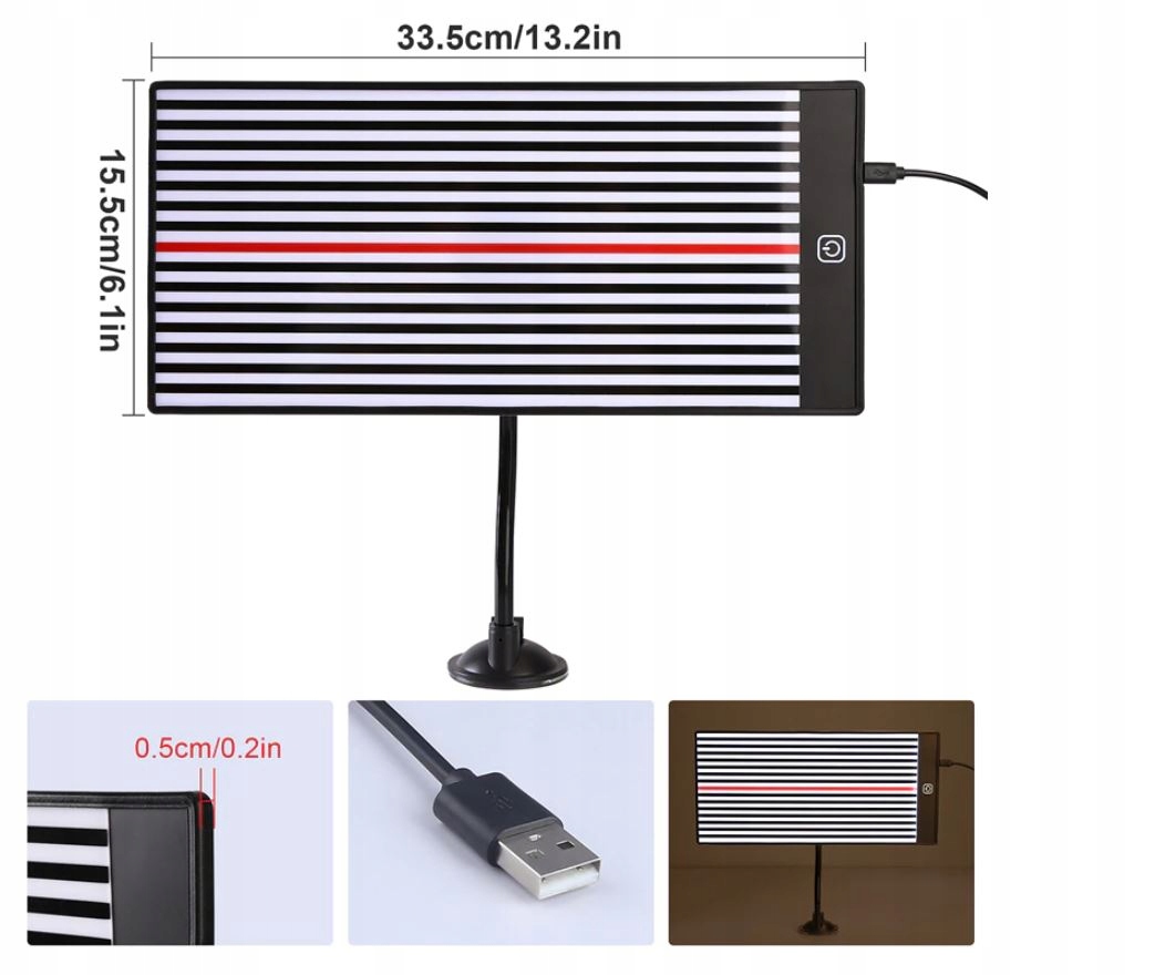 Lampa Refleksyjna PDR Liniowa Paski Do Wgniecen Mark Other