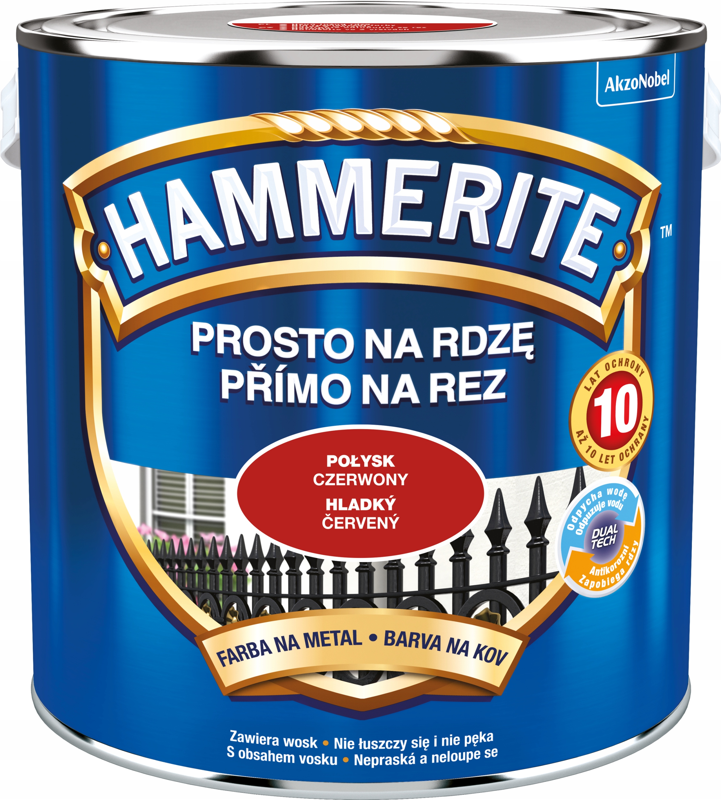 Hammerite Barva Na Rez 2,5L Červený Lesk