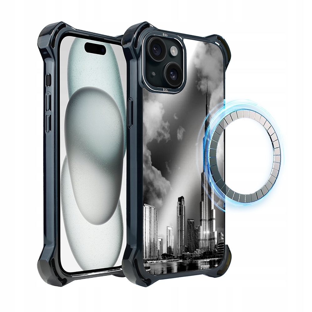 Pouzdro Ibizu DropGuard Ultra iPhone 15 s MagSafe, Burj Khalifa