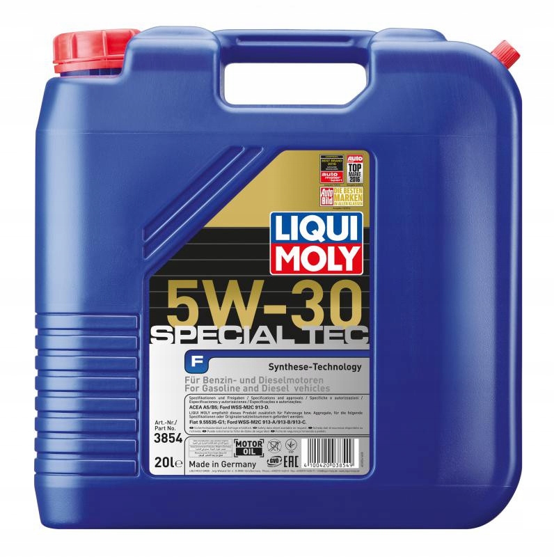 Olej Liqui Moly 5V30 20 L Leichtlauf Special Tec F Ford A5/B5 Wss M2C