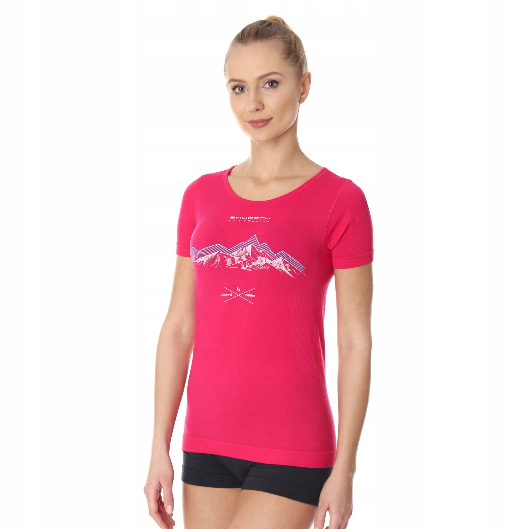 Koszulka damska termoaktywna Brubeck OUTDOOR WOOL PRO Wełna Merynosa M