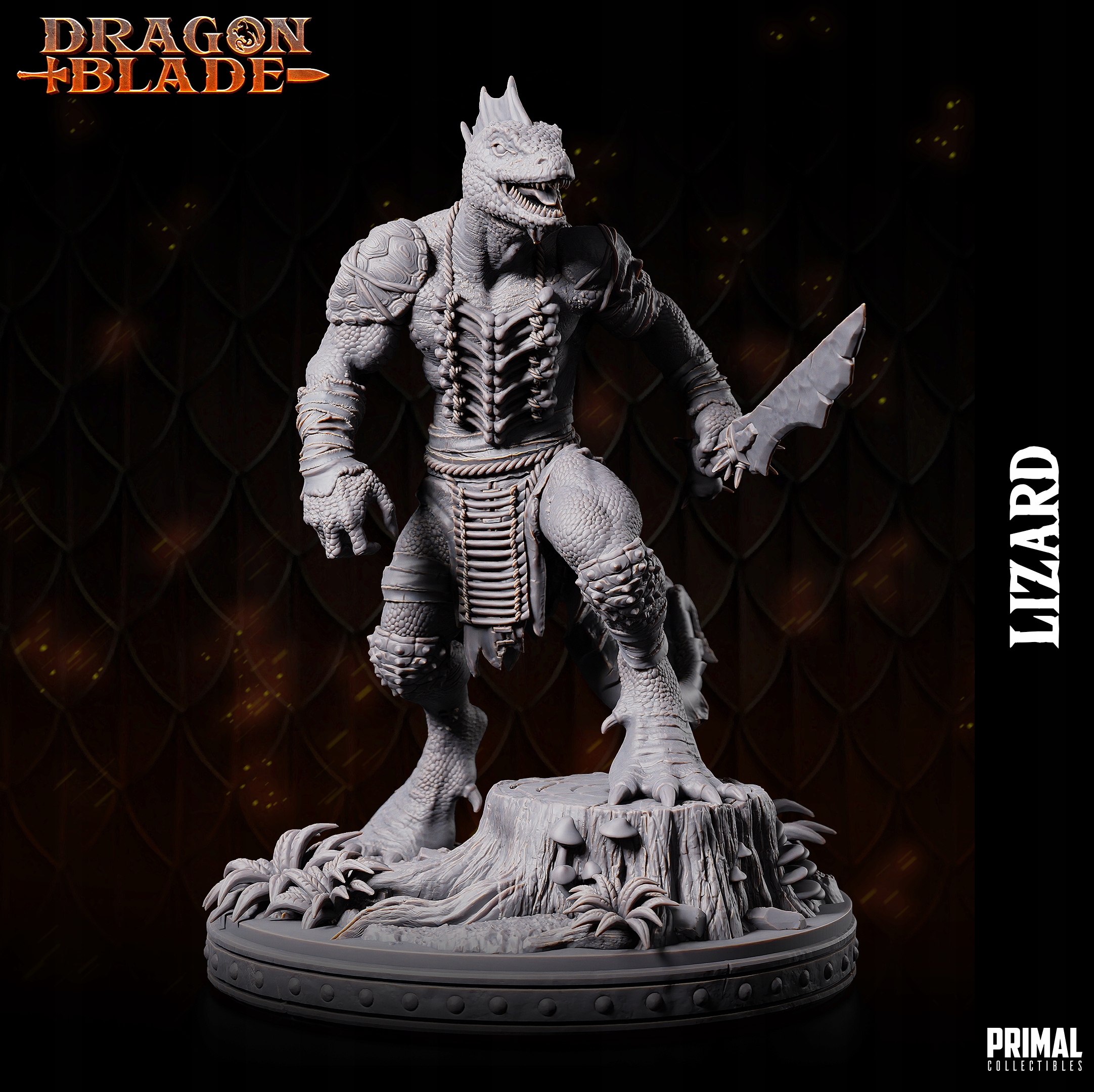 Lizardmen sword - PRIMAL Collectibles - Druk 3D Producent inny