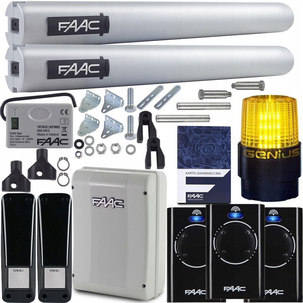 Zestaw do bram FAAC HANDY S418 2024 LAMPA 3x PILOT