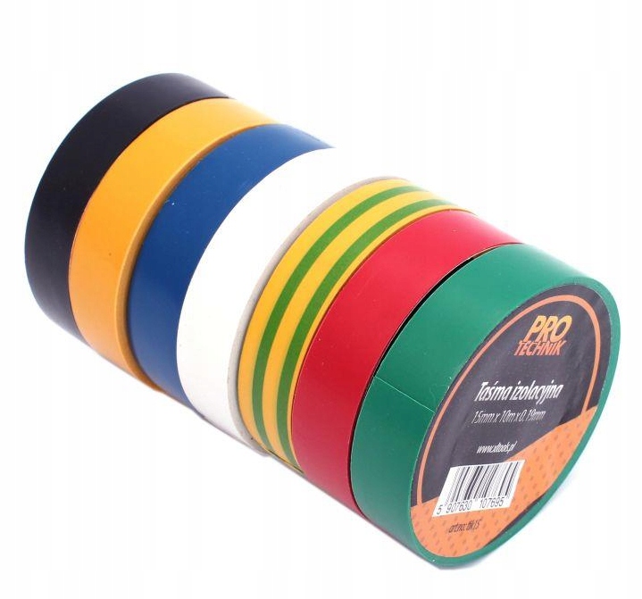 

Taśma Izolacyjna Pcv 15MM x 10M 10SZT Kolor MIX