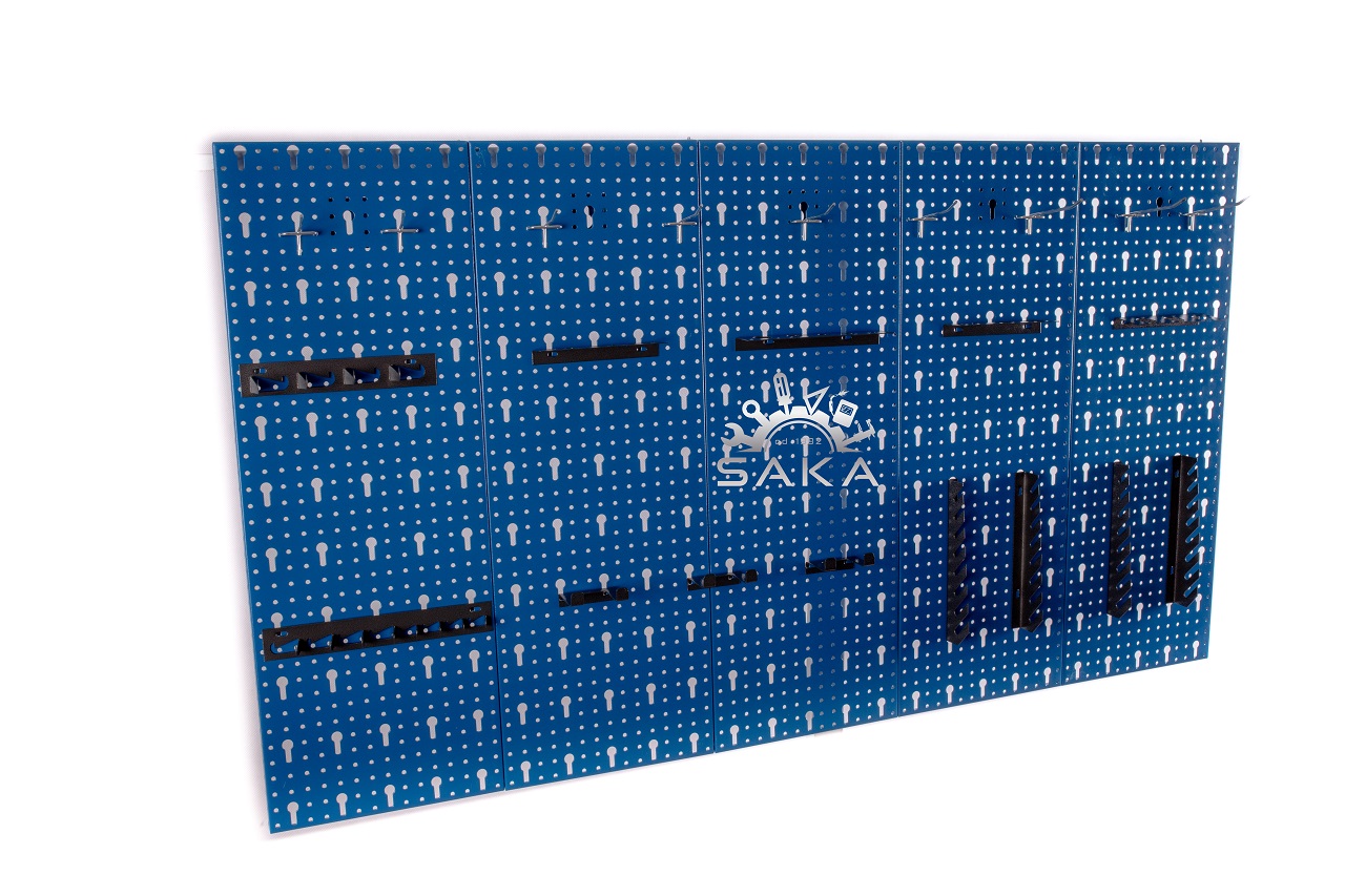 ŚCIANKA TABLICA WARSZTATOWA 4 PŁYTY +KPL ZAWIESZEK Marka SAKA SC