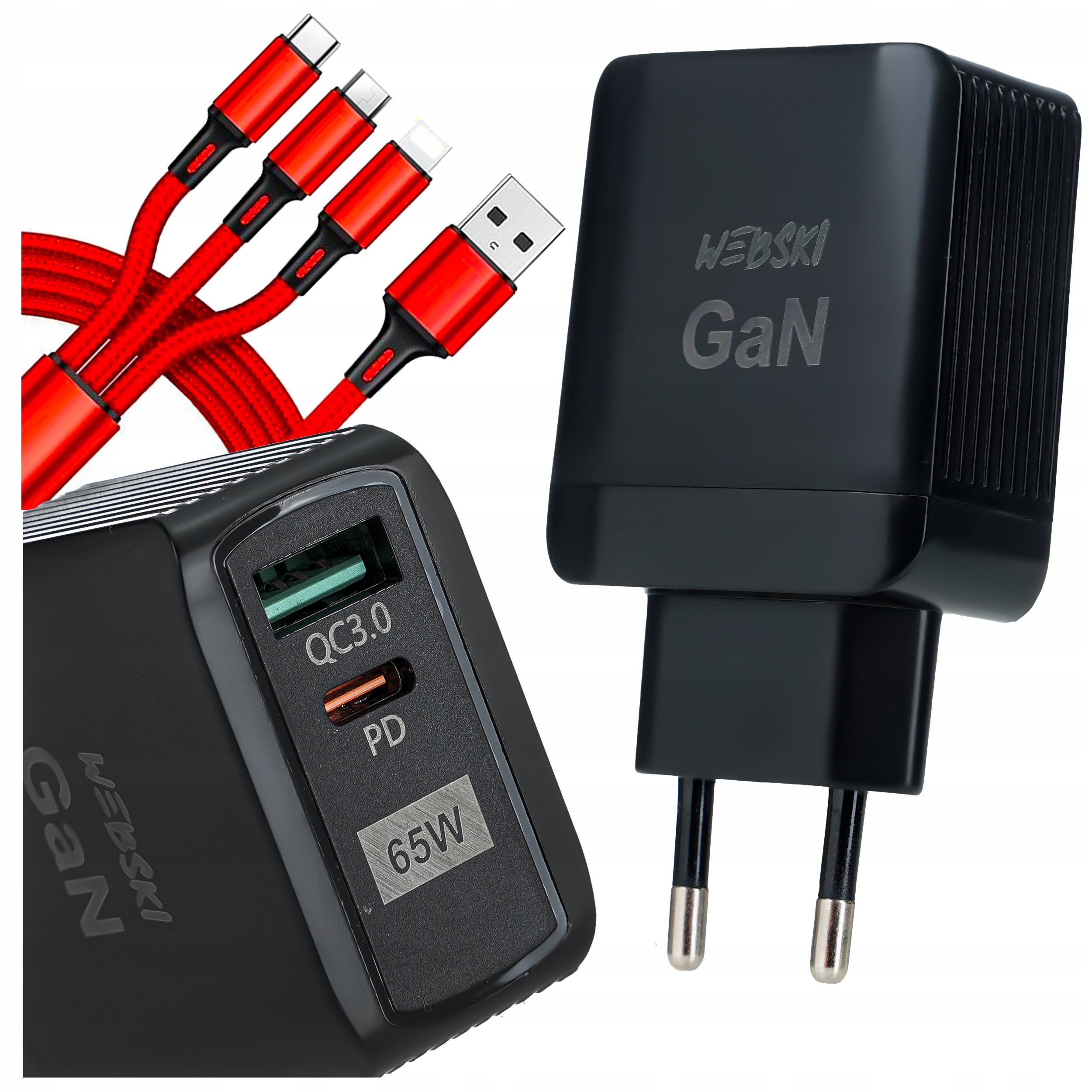 

Uniwersalna Kostka Do Ładowania Urządzeń Usb C Qc