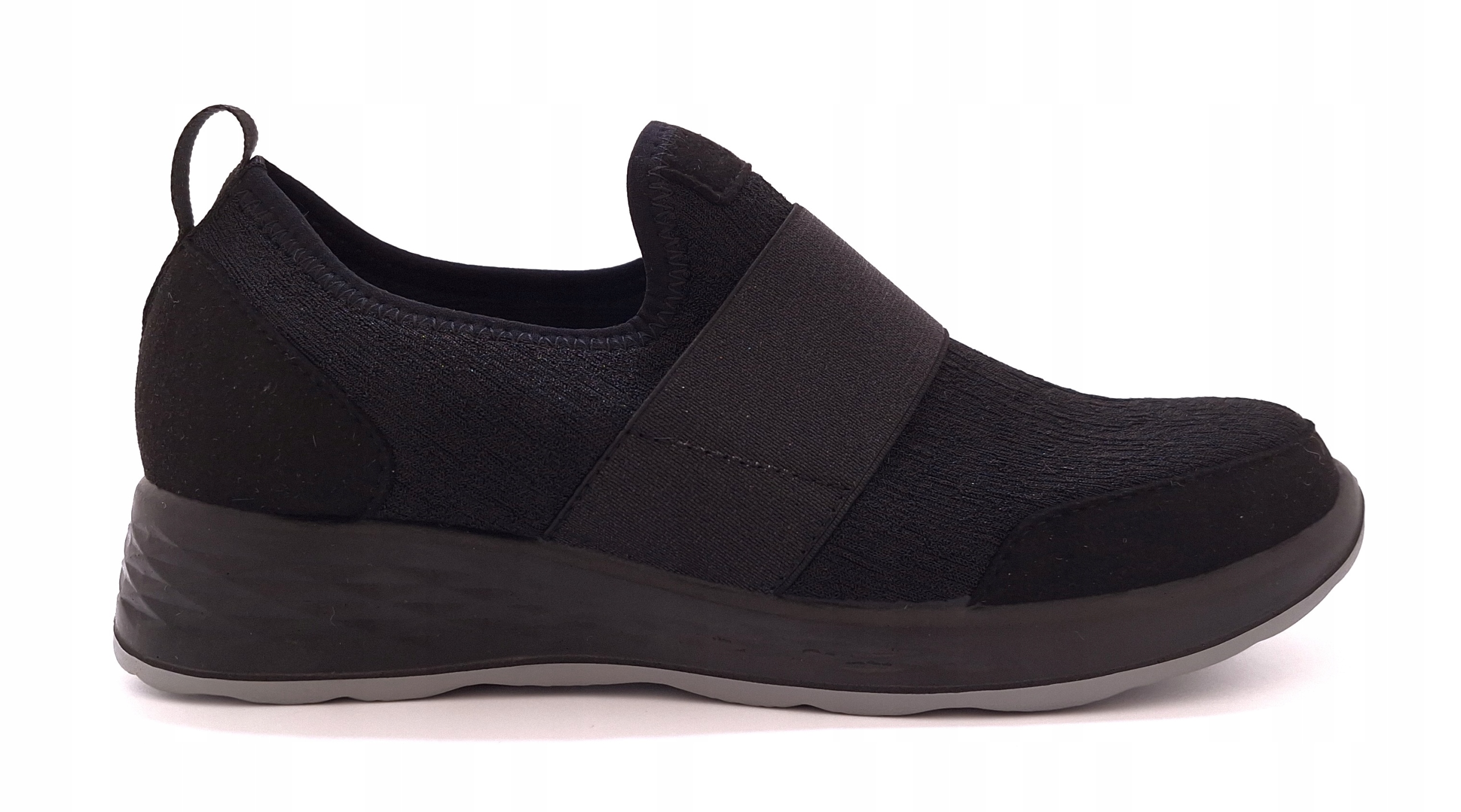 Pohodlné černé dámské polobotky Fly Flot 67 H 82 3X r37