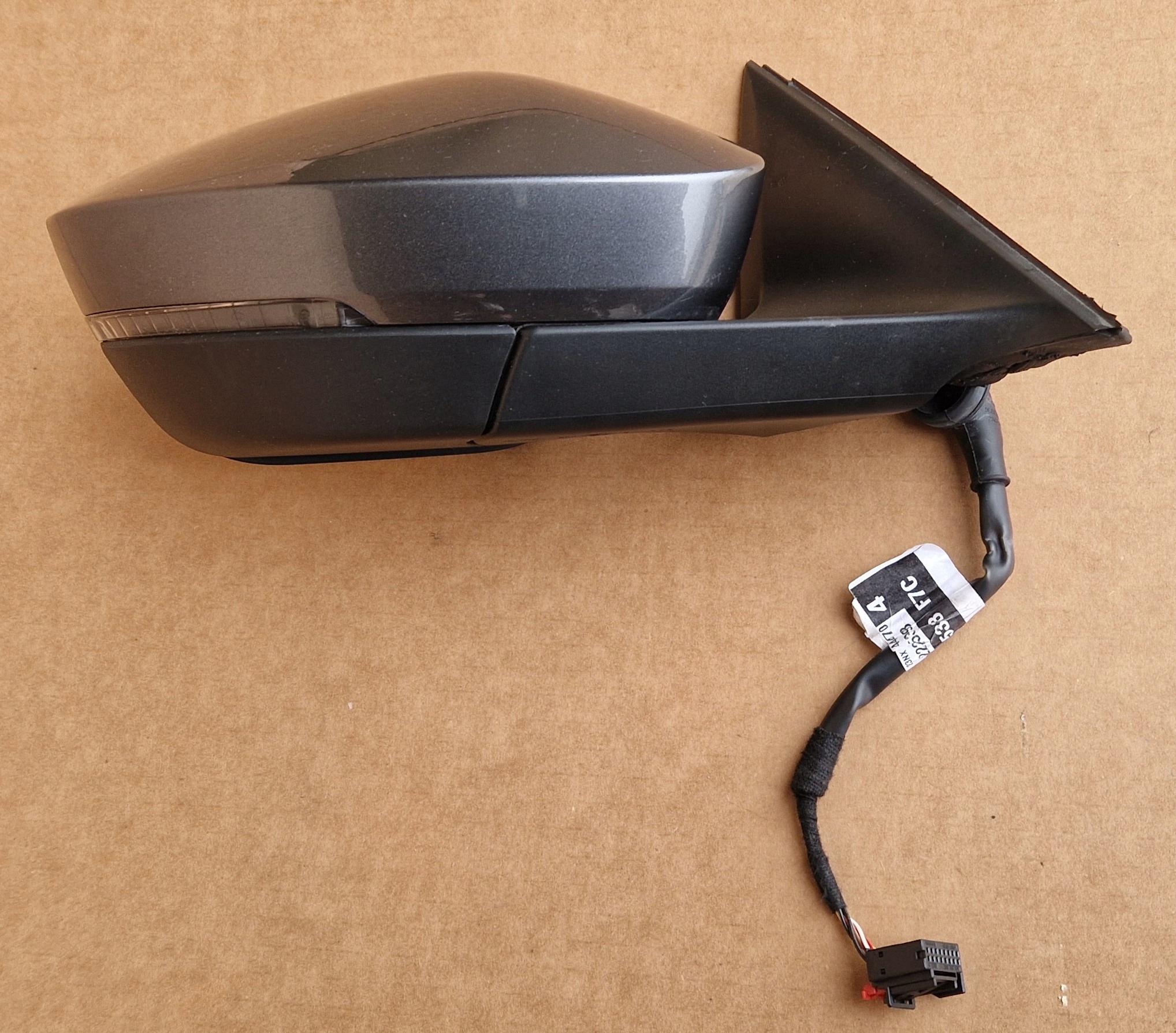 mirror SKODA OCTAVIA IV W colour LF7C 6 PIN as new complete