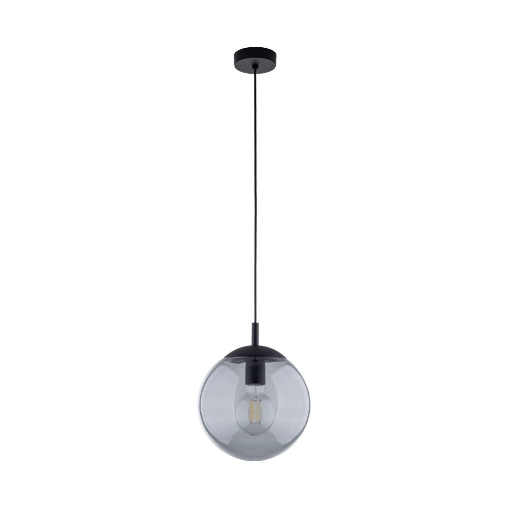 Kulatá skleněná grafitová závěsná lampa nad stůl Esme 5378 Tk Lighting