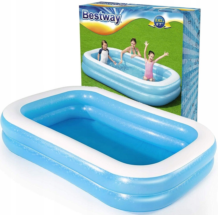 

Bestway Basen dmuchany ogrodowy 262x175x51cm 54006