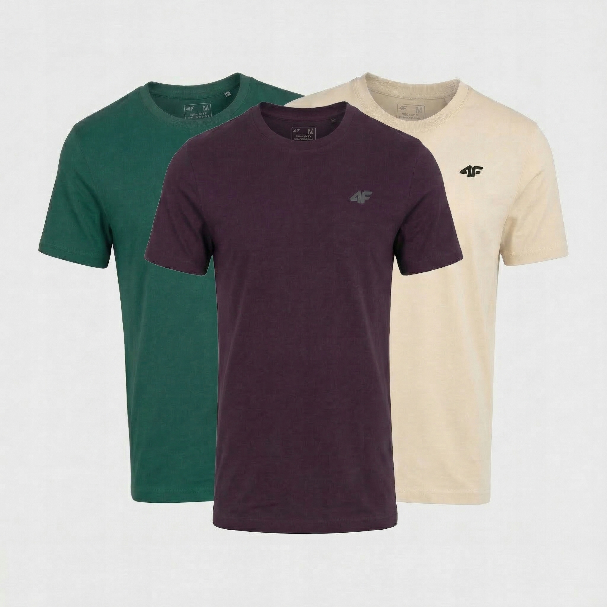 Tričko Pánské Limitované 4F Tričko Komplet Set 3 Kusů 5XL M3948 SS26