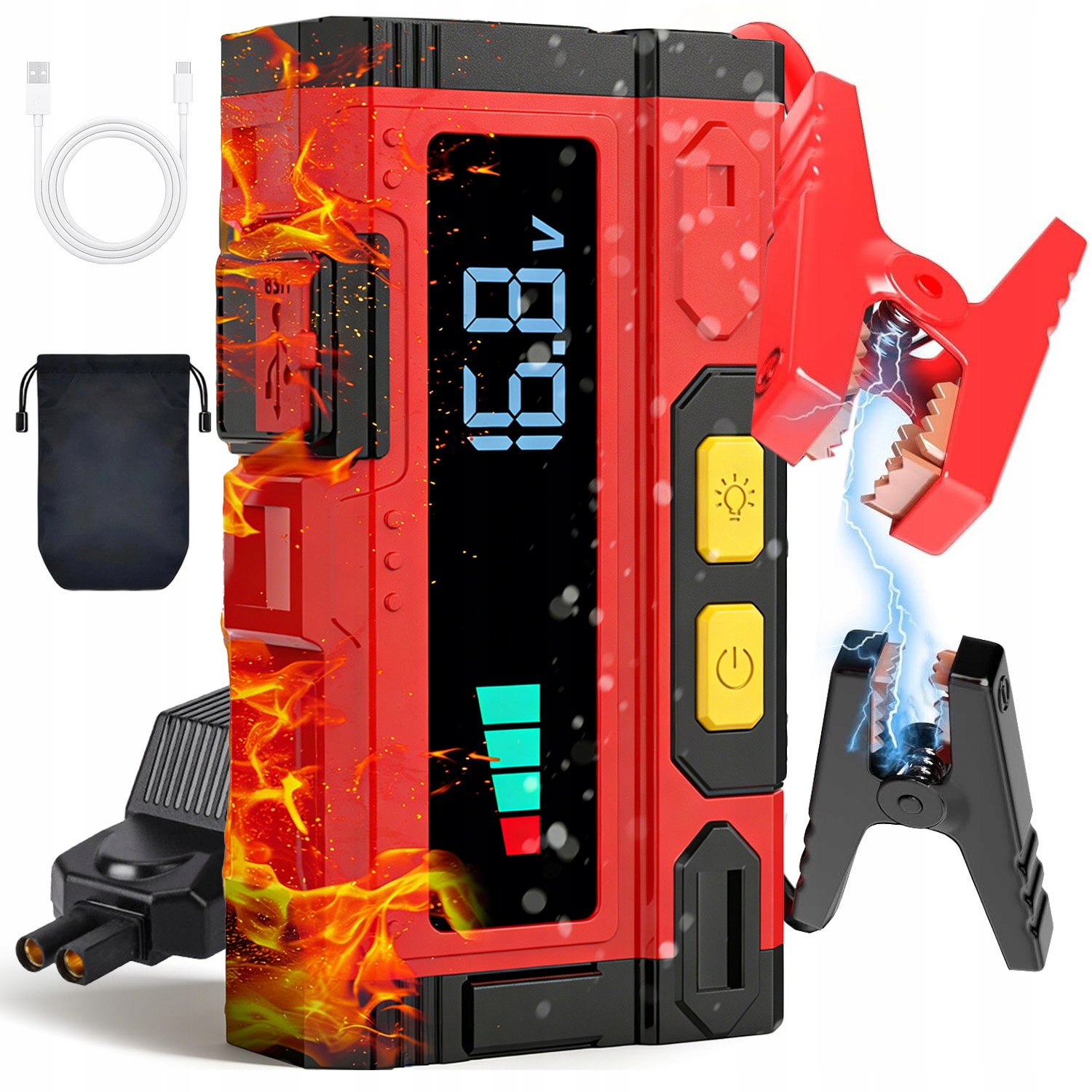 Booster Starter Rozruch Powerbank Do Auta Benzyna Diesel Mocny Powerbank