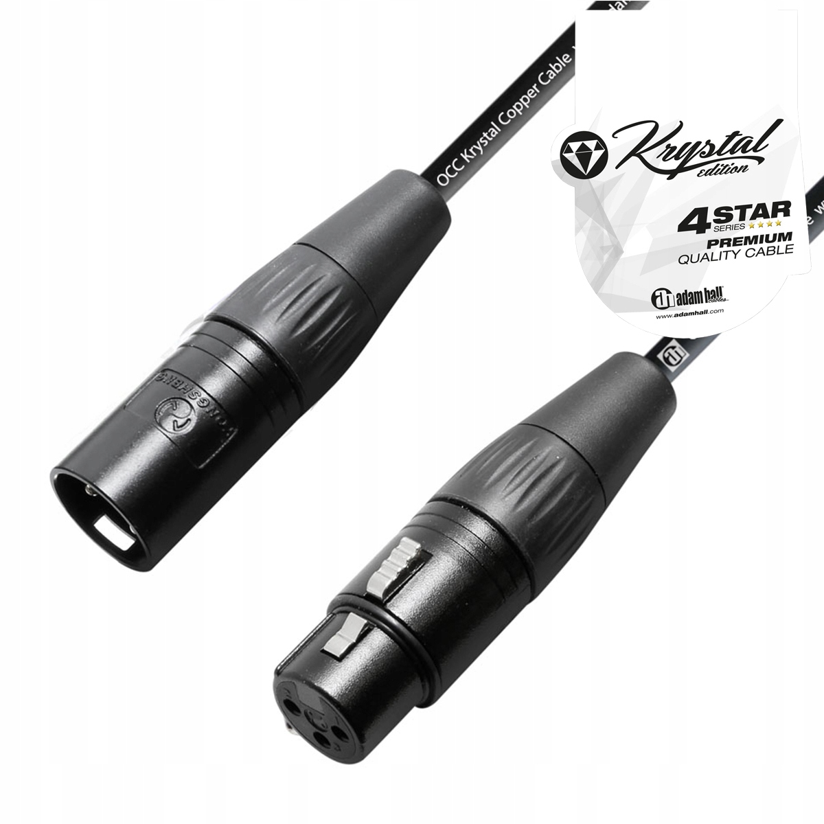 Adam Hall K4KMMF Krystalový Mikrofonní Kabel Xlr Xlr 20 m