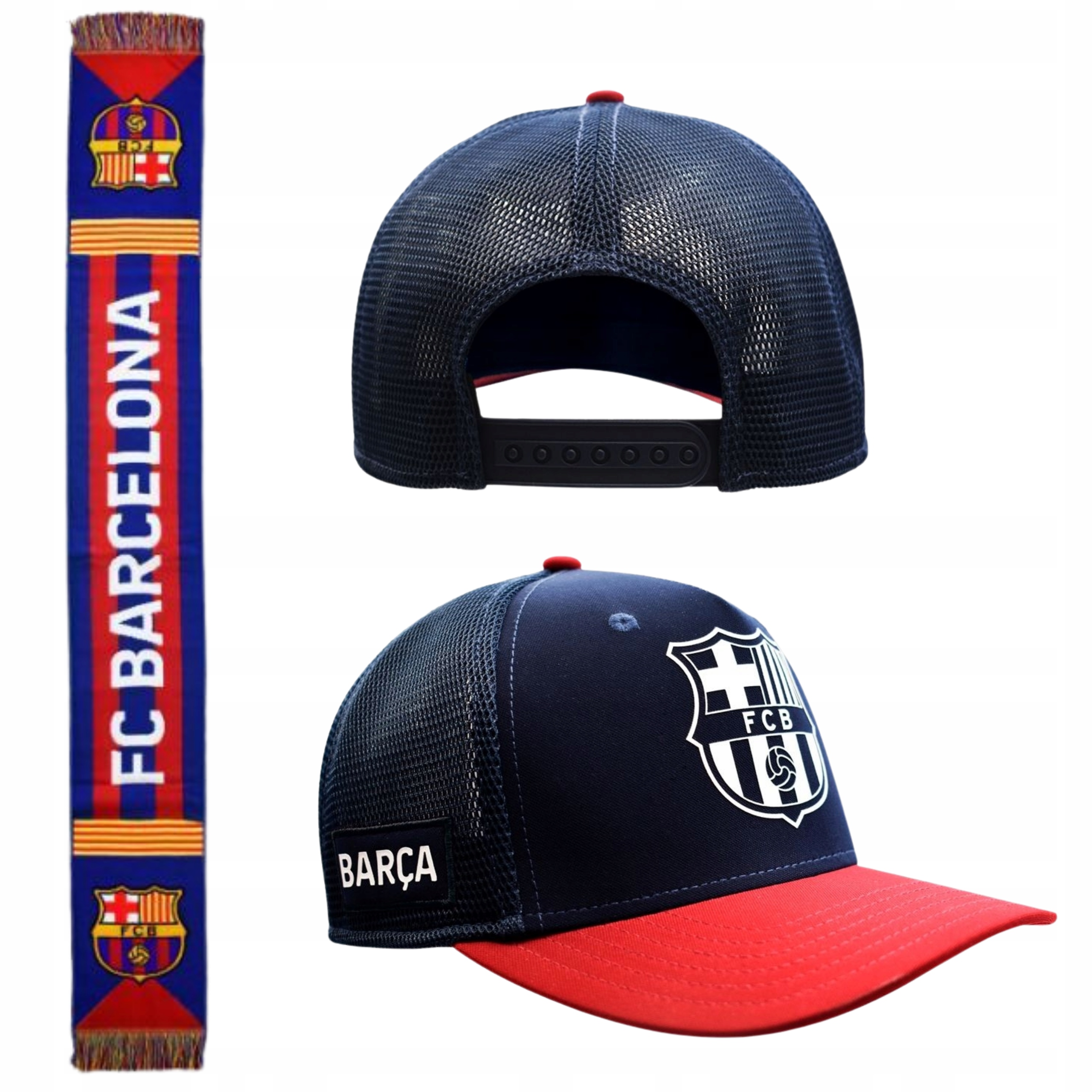 Kšiltovka Fc Barcelona a šála fanouška s licencovaným setem