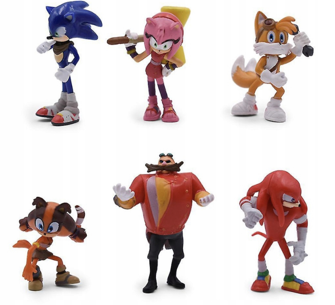 

Sonic The Hedgehog Anime Figurki Zabawki 6 Sztuk